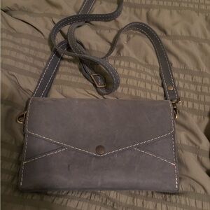 Portland Leather Slate Crossbody Bag